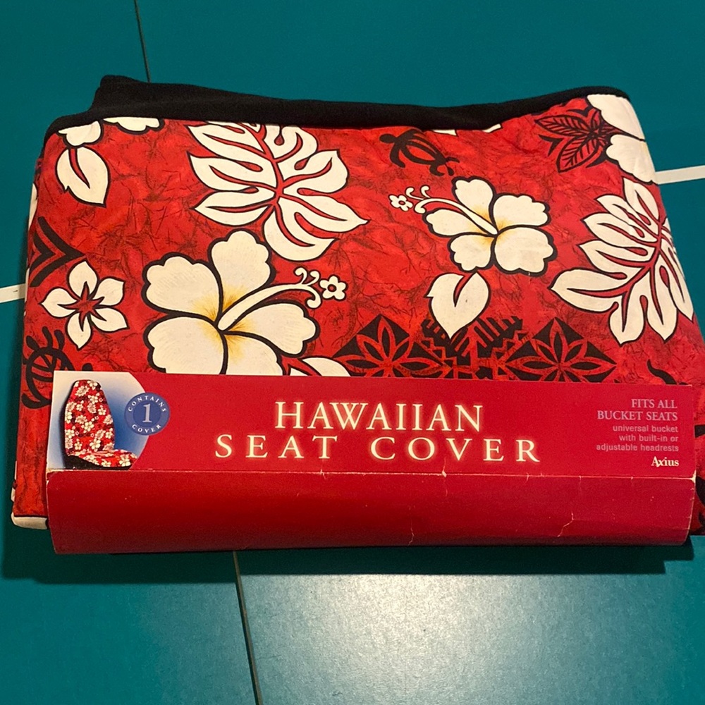 Contains 1 Hawaiian seat cover fits all bucket seats .